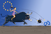 Cartoon: EU Strafen für Apple und Meta (small) by leopold maurer tagged eu,meta,apple,strafe,millionen,gericht,digital,recht,verstoß,entscheidung,rechtlich,sterne,wurf,logos,stier,europa,leopold,maurer,karikatur,cartoon