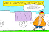 Cartoon: Weltglücksbericht 2025 (small) by leopold maurer tagged weltgluecksbericht,2025,glueck,ranking,rangliste,deutschland,22,handtuch,reservieren,gluecklich,typisch,deutsch,gluecksgefuehl,reservierung,leopold,maurer,cartoon,karikatur,illustration