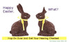 Cartoon: Easter Bunny with Hearing Loss (small) by Ears and Hearing Humor tagged deaf,ear,hearing,easter,hard,of,what