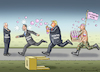 Cartoon: LIAR HUNTER TRUMPUTIN (small) by marian kamensky tagged us,wahlen,joe,biden,trump,corona,bob,woodward,harris,pence