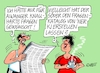 Cartoon: Fragenkatalog (small) by RABE tagged bayern,söder,ministerpräsident,csu,münchen,landtagswahl,rabe,ralf,böhme,cartoon,karikatur,pressezeichnung,farbcartoon,tagescartoon,kanzler,kanzlerkandidat,kanzlerkandidatur,kanzleramt,verzicht,absage,hubert,aiwanger,schulranzen,flugblätter,flugblattaffäre,fragenkatalog,antworten,ki,künstliche,intelligenz,roboter,it