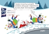 Cartoon: Rennrodlerteam (small) by RABE tagged oberhof,rennrodler,rennrodeln,schlitten,bob,bobbahn,eiskanal,sportler,rabe,ralf,böhme,cartoon,karikatur,pressezeichnung,farbcartoon,tagescartoon,boostern,impfung,corona,rakete