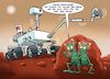 Cartoon: Perseverance (small) by Chris Berger tagged perseverance,mars,nasa,mission,social,distancing,pandemie,corona,abstand,lebensformen
