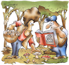 Cartoon: Pilzsammler (small) by HSB-Cartoon tagged pilz,pilze,pilzsammler,pilzsammlerin,pflücken,suchen,pilzkenntnisse,naturführer,pfifferling,champion,fungi,rotfußröhrling,steinpilz,eierschwammerl,herbsttrompete,fliegenpilz,knollenblätterpilz,wald,naturkunde