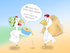 Cartoon: Eiersalat (small) by a-b-c tagged abc,huhn,hühner,ei,eier,eiersalat,kinder,kinderreichtum,armut,rezept,familienplanung,hahn,hühnerhof,tiere,geflügel,bauernhof,nervig,schüssel,kinderwunsch