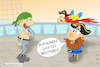 Cartoon: Meuterei (small) by a-b-c tagged meuterei,bounty,schokoriegel,kokos,käptn,pirat,piraten,schiff,segelschiff,meer,matrose,seemann,süsskram,protest,aufstand