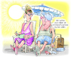 Cartoon: Neue Hitzewelle (small) by Ritter-Cartoons tagged klimawandel,wetter,urlauber,hitzewelle