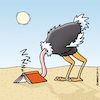 Cartoon: Vogel Strauss liest (small) by Rovey tagged vogel,strauss,tier,animal,lesen,reading,buch,book,wüste,müde,schlafen,langweilig,literatur,bücher,buchmesse,buchhandel,lesestoff,verstecken,typisch,verhalten,weltlesetag,world,day