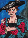 Cartoon: Der Strohhut (small) by Pascal Kirchmair tagged flämische,le,chapeau,de,paille,suzanne,fourment,tableau,du,peintre,baroque,flamand,pierre,paul,rubens,lundent,la,soeur,helene,deuxieme,femme,the,straw,hat,der,strohhut,terra,di,siena,burnt,sienna,terre,sienne,brulee,peter,artist,artiste,artista,kunst,künstler,illustration,sepia,ink,drawing,tusche,tuschezeichnung,zeichnung,pascal,kirchmair,cartoon,caricature,karikatur,ilustracion,dibujo,desenho,disegno,ilustracao,illustrazione,illustratie,dessin,presse,jour,art,of,day,tekening,teckning,cartum,vineta,comica,vignetta,caricatura,portrait,porträt,portret,retrato,ritratto,arte,holland,netherlands,niederlande,amsterdam,flemish,brabant,antwerp,antwerpen,anvers,belgium,artwork,painting,pintura,peinture,dipinto,pittura,malerei,barock,barroco,barocco,barroquismo