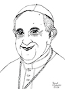 Cartoon: Papst Franzikus (small) by Pascal Kirchmair tagged papst,franziskus,franciscus,jorge,mario,bergoglio,pope,pape,papa,francis,portrait,ink,drawing,dibujo,desenho,tusche,zeichnung,dessin,illustration,pascal,kirchmair,ilustracion,ilustracao,arte,kunst,artwork,porträt,retrato,pontifex,disegno,cartoon,caricature,karikatur,caricatura,art,artist,artiste,artista,künstler,tuschezeichnung,illustrazione,illustratie,de,presse,du,jour,of,the,day,tekening,teckning,cartum,vineta,comica,vignetta,portret,ritratto,music,musik,musician,musiker,musicien,folk,singer,songwriter,italy,italie,italia,italien,rome,rom,roma,vatikan,vaticano,easter,ostern,vatican,francesco,francois,francisco,argentina,argentinien,argentine,buenos,aires