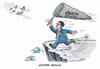 Cartoon: Jagdszene (small) by mandzel tagged fdp,rösler,abgrund,zweitstimmen,absturz