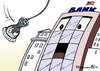 Cartoon: Wikileaks (small) by Pfohlmann tagged wikileaks,bank,banken,dokumente,internet,daten,veröffentlichung,assange,vertraulich,geheim,geheimnis,information,usa