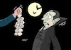 Cartoon: Hoffentlich wirkts! (small) by Erl tagged politik,finanzen,finazpolitik,ezb,europäische,zentralbank,erhöhung,leitzins,bekämpfung,inflation,vampir,knoblauch,mond,nacht,fledermaus,karikatur,erl