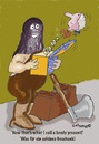Cartoon: Bloody present (small) by EASTERBY tagged executioner axe