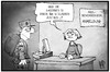 Cartoon: Bundeswehr-Ausstattung (small) by Kostas Koufogiorgos tagged karikatur,koufogiorgos,illustration,cartoon,bundeswehr,kaserne,soldat,asylbewerberheim,asylantrag