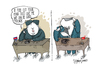 Cartoon: Good Friends.Best Dictators (small) by CIGDEM DEMIR tagged akp,turkey,recep,tayyip,erdogan,kim,jong,haircut